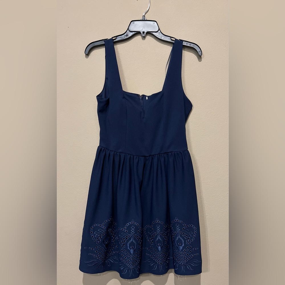 Women’s Navy Aline Embroidered Dress Size M